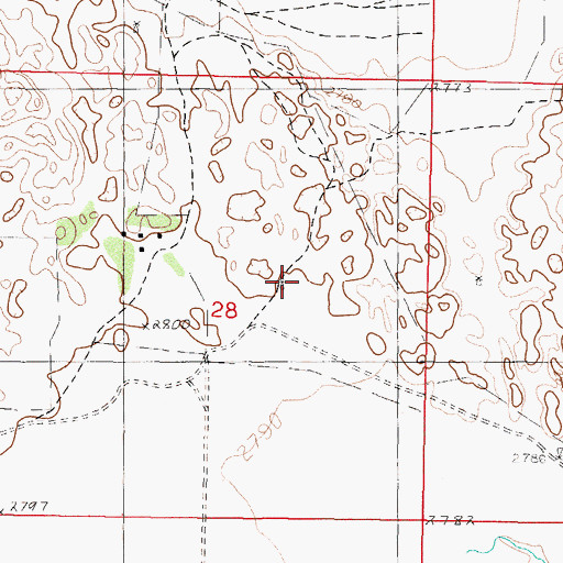 Topographic Map of School Number 76, NE