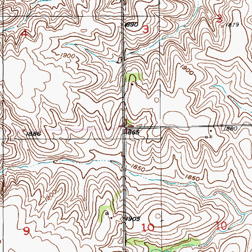 Topographic Map of School Number 81 (historical), NE