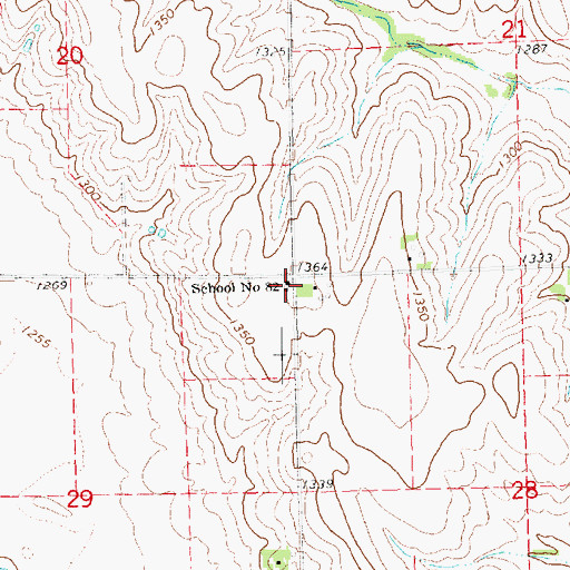 Topographic Map of School Number 82, NE