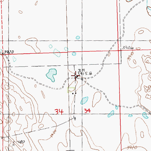Topographic Map of School Number 84, NE