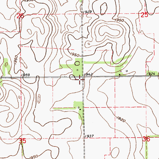 Topographic Map of School Number 85, NE