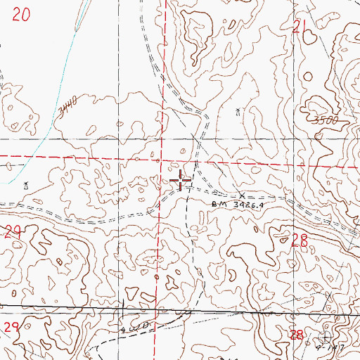 Topographic Map of School Number 85, NE