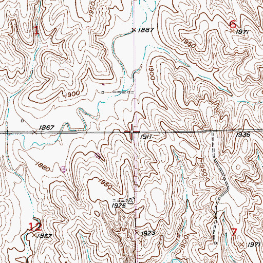 Topographic Map of School Number 86 (historical), NE