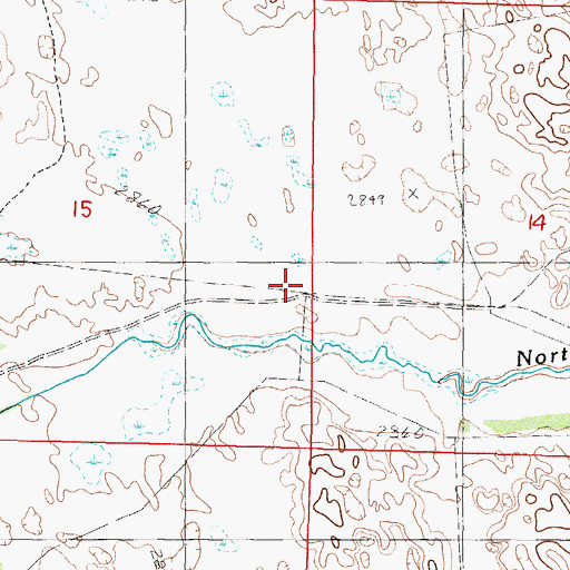 Topographic Map of School Number 86, NE