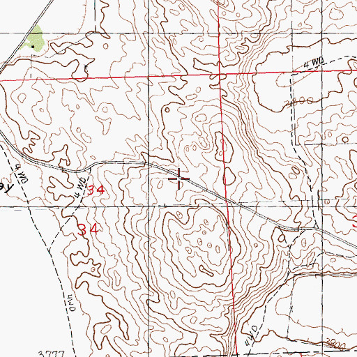 Topographic Map of School Number 9, NE