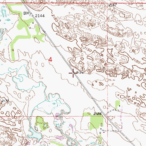 Topographic Map of School Number 9, NE