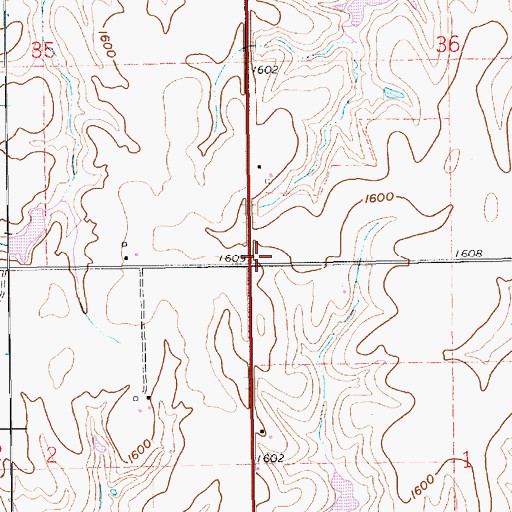 Topographic Map of Stoddard School II (historical), NE