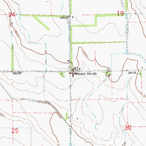 Topographic Map of School Number 96, NE