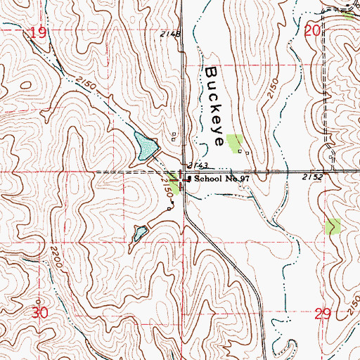 Topographic Map of School Number 97, NE