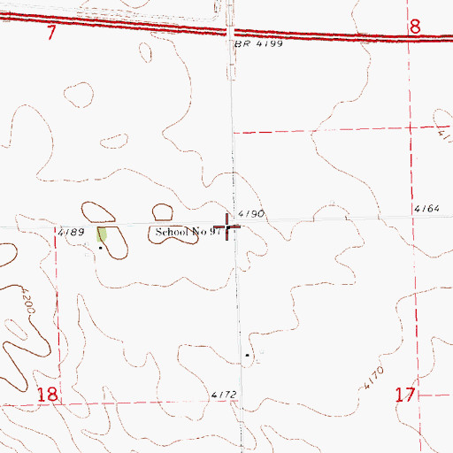 Topographic Map of School Number 97, NE