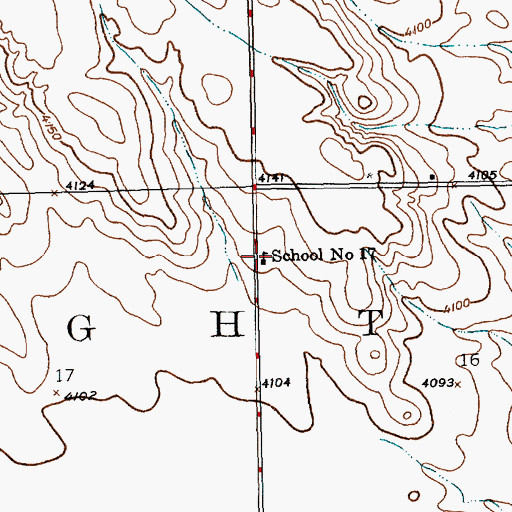 Topographic Map of School Number 17, NE
