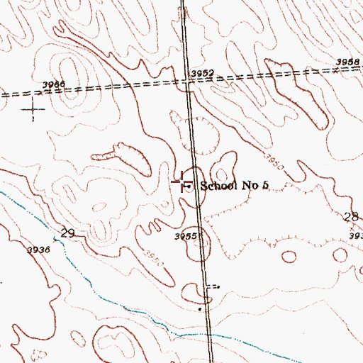 Topographic Map of School Number 5, NE