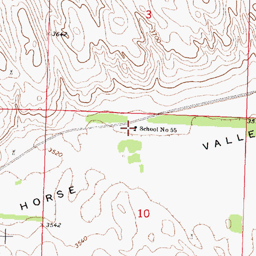 Topographic Map of School Number 55, NE