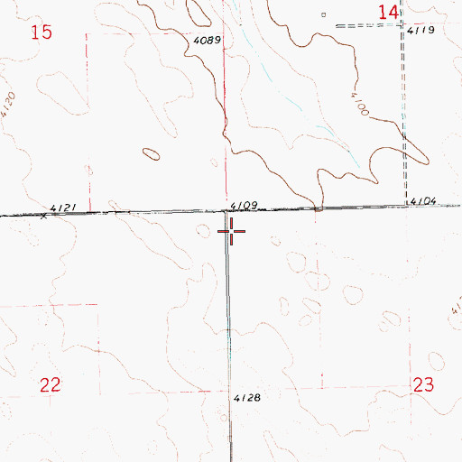 Topographic Map of South School Number 92, NE