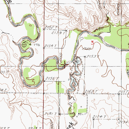 Topographic Map of Lost Creek, SD