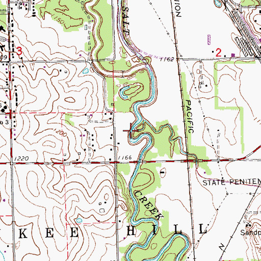 Topographic Map of Beal Slough, NE