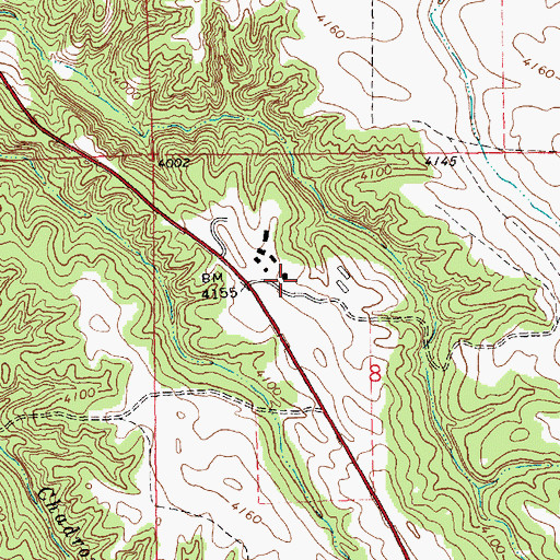 Topographic Map of Pine Ridge Civilian Conservation Center, NE