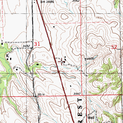 Topographic Map of Chadron Work Center, NE