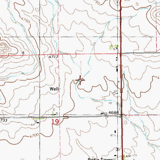 Topographic Map of KIMB-AM (Kimball), NE