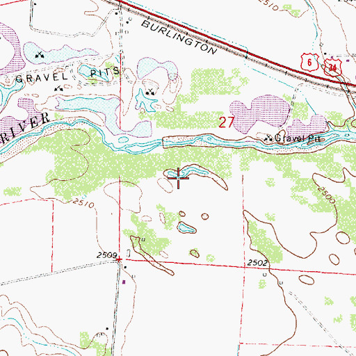 Topographic Map of KNGN-AM (McCook), NE