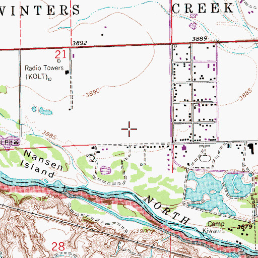 Topographic Map of KOLT-AM (Scottsbluff), NE