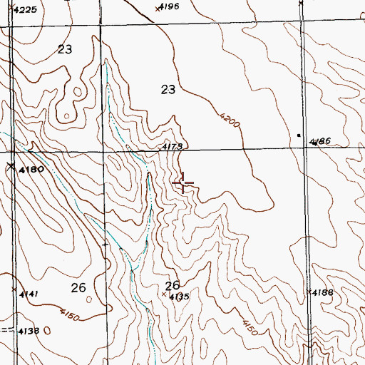 Topographic Map of KPNY-FM (Alliance), NE