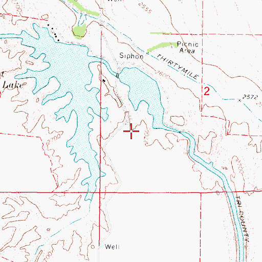 Topographic Map of KAMI-FM (Cozad), NE