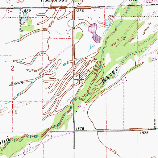 Topographic Map of KRGI-FM (Grand Island), NE