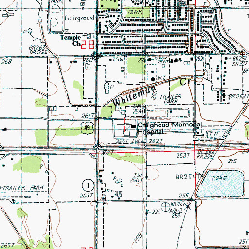 Topographic Map of Methodist Hospital of Jonesboro Heliport, AR