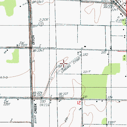 Topographic Map of John Parker Strip (historical), AR
