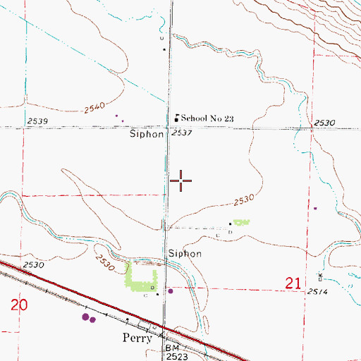 Topographic Map of KFBU-FM (McCook), NE