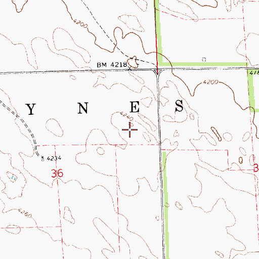 Topographic Map of KTNE-TV (Alliance), NE