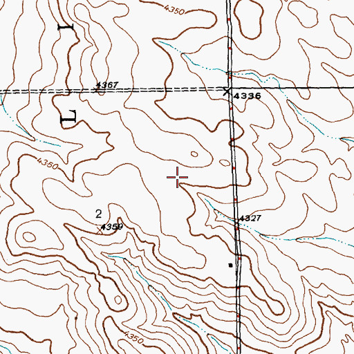 Topographic Map of KDUH-TV (Scottsbluff), NE