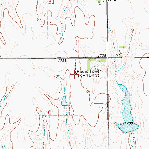 Topographic Map of KSNB-TV (Superior), NE