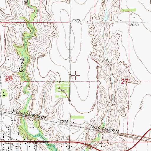 Topographic Map of Alma Municipal Airport, NE
