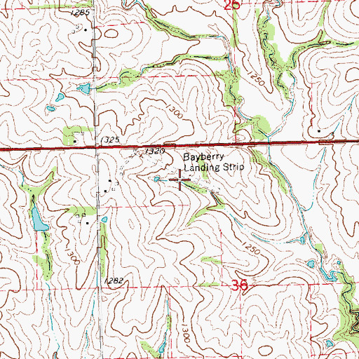 Topographic Map of Clearidge Airport (historical), NE