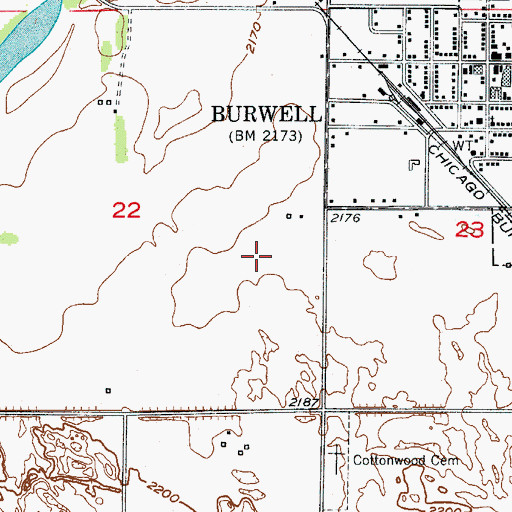Topographic Map of Cram Field, NE