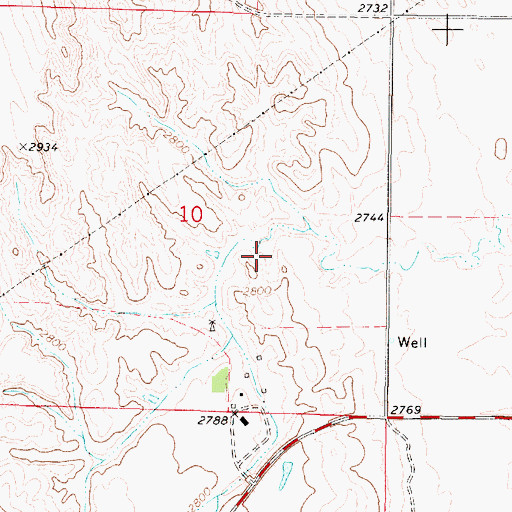 Topographic Map of Paul Ridder Ranch Airport, NE