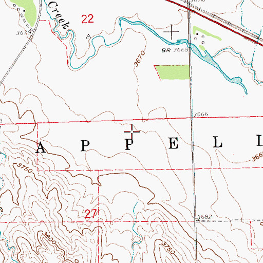 Topographic Map of Billy G Ray Field, NE