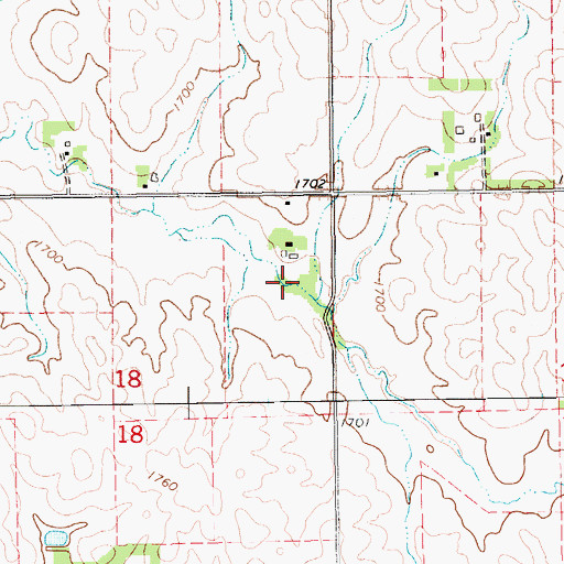 Topographic Map of Grimm Farm Airport (historical), NE