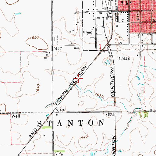 Topographic Map of Doc's Airport (historical), NE