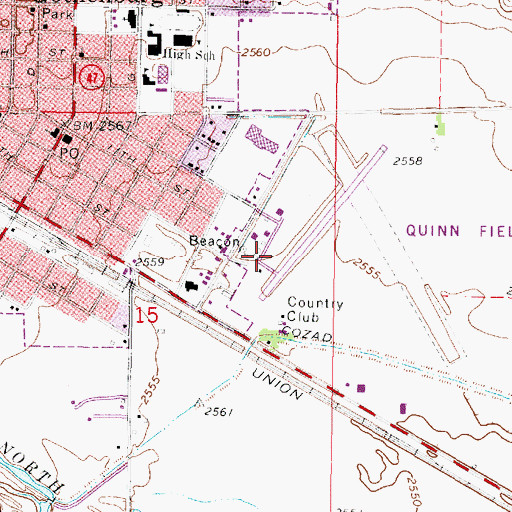 Topographic Map of Gothenburg Municipal Airport, NE