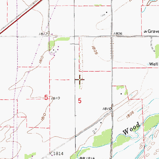 Topographic Map of Terry Farm Airport (historical), NE