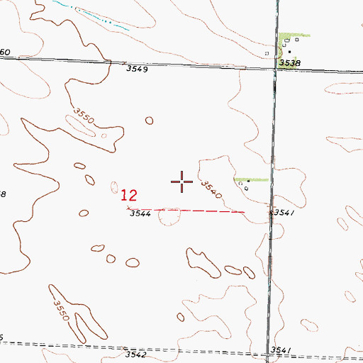 Topographic Map of Kumor Airport, NE