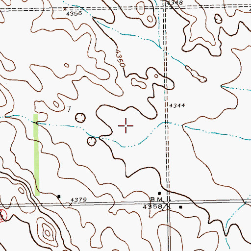Topographic Map of Phillips Airport, NE