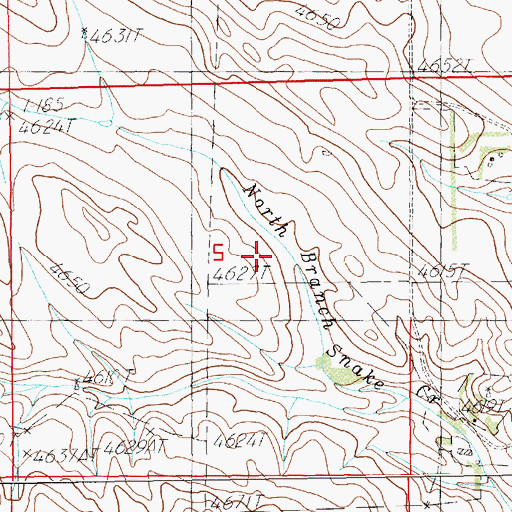 Topographic Map of Plainsview Ranch Airport (historical), NE