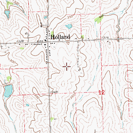 Topographic Map of Liesveld Airport (historical), NE