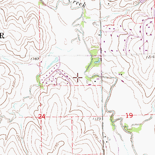 Topographic Map of Pester Airport, NE