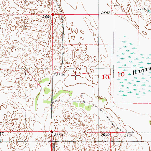 Topographic Map of Abbott Airport (historical), NE