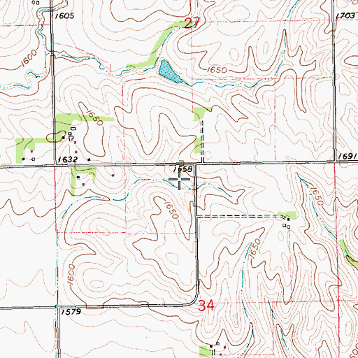 Topographic Map of Ochsner Heliport, NE